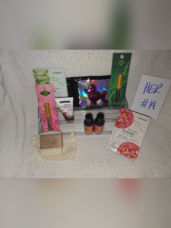 Other - Assorted Women’s Makeup & Skincare Set - Green, Pink, Red Accents